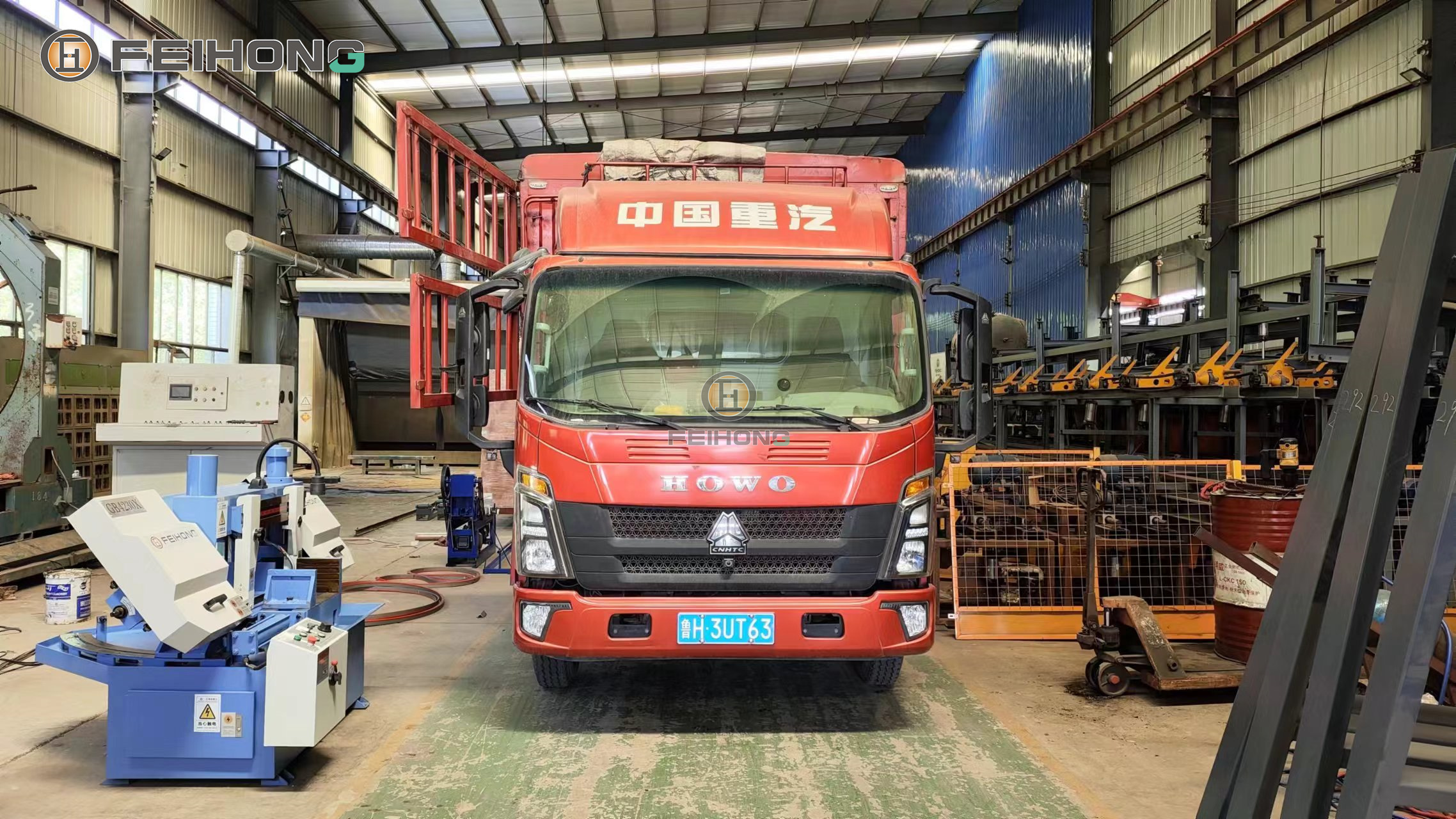 喜訊！熱烈慶祝飛宏2套數(shù)控鋼筋鋸床設(shè)備裝車(chē)完畢順利發(fā)出